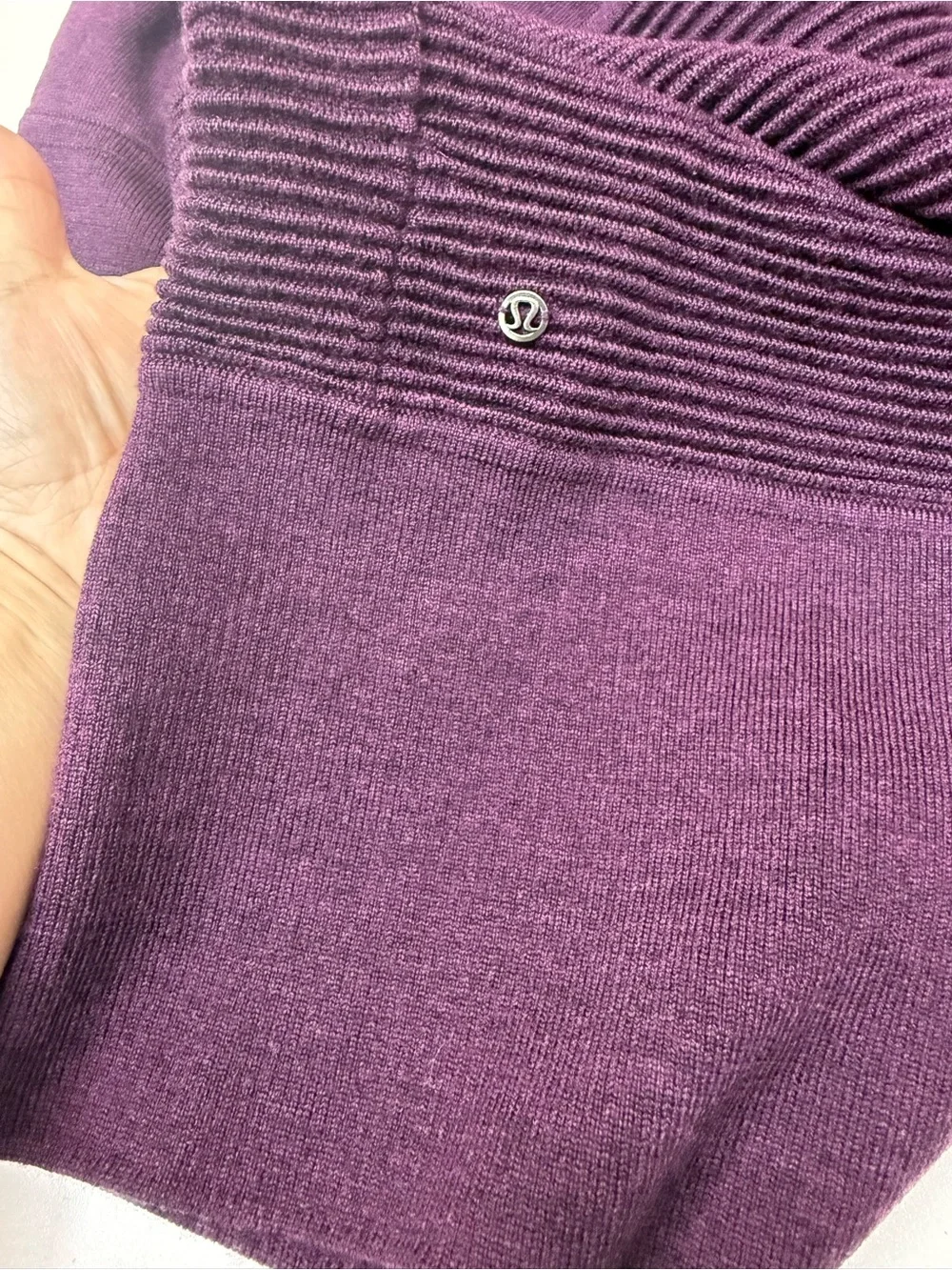 lululemon athletica Open-Front Longline Cardigan - Plum size M
